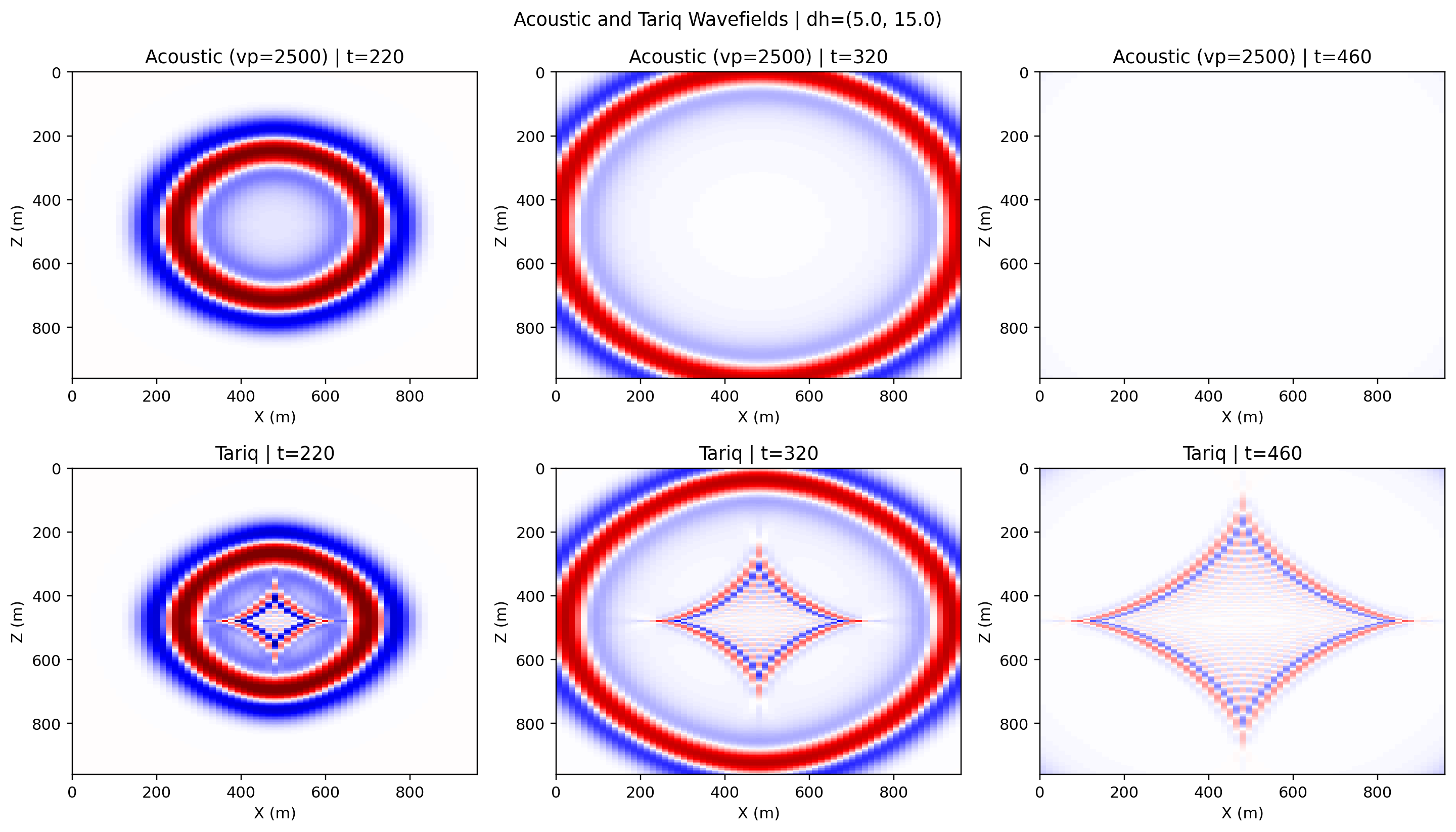 Anisotropic acoustic and Tariq snapshots